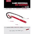 Llave universal de cadena reversible para tubos de 4" Urrea