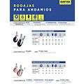 Rodaja de hule para andamio con freno 8" Surtek