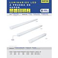 Luminario de LED a prueba de vapor 45 W, luz fría Surtek