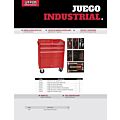 Juego industrial con organización modular de 3 gavetas 50 piezas, con gabinete I27M3 Urrea