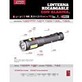 Linterna de LED recargable con alarma de 600 lm Urrea