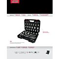 Juego de dados y accesorios cuadro de 1/2" combinado, 42 piezas Urrea