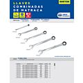 Llave combinada pulido espejo de matraca en pulgadas, 12 puntas, 1/4" Surtek