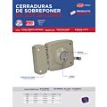 Cerradura de sobreponer función instala fácil, izquierda, 2 bulones, llave estándar, blíst Lock