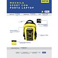 Mochila Sport con tirantes acolchonados 45 x 22 x 32 cm Surtek