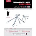 Juego de llaves de estrías pulido espejo de 15° métricas, 12 puntas, 8 piezas Urrea