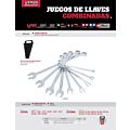 Juego de llaves combinadas pulido espejo extra largas métricas, 12 puntas, 9 piezas Urrea
