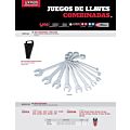 Juego de llaves combinadas satinadas en pulgadas, 12 puntas, 11 piezas Urrea