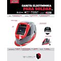 Careta eléctronica para soldar, lente amplio Urrea