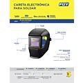 Careta electrónica para soldar con panel solar Foy