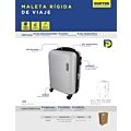 Maleta rígida para viaje 20" con ruedas giratorias Surtek