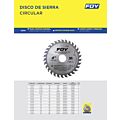 Disco para sierra circular para corte madera 40 dientes, 14" Foy