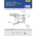 Rack despachador para panel ménsulas reforzadas 31 x 43 x 22 cm Surtek