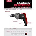 Taladro 3/8" 450 W 120 V, 1,600 RPM Urrea