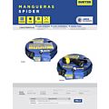Manguera para jardín tejido spider con conector plástico 1/2", 6 m Surtek