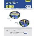 Manguera para jardín tramada con conector plástico 1/2", 6 m Surtek
