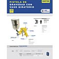 Pistola para pintar terminados, capacidad 400 ml, 72 PSI Surtek