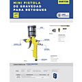 Pistola mini para pintar terminados, capacidad 125 ml, 72 PSI Surtek