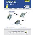 Malacate con manivela con cable 300 kg Surtek