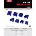 Caja portaherramientas metálica color azul 16" x 7" x 7" Urrea