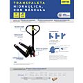 Transpaleta hidráulica 2.5 toncon báscula Surtek