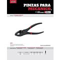 Pinza para mecánico fosfatizada de 8" Urrea