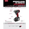 Atornillador de impacto 1/4" a batería Litio-ion 20 V 160 Nm Urrea