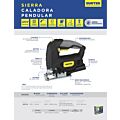 Sierra caladora 30 mm 600 W 120 V, 800 - 3,000 RPM Surtek