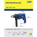 Rotomartillo 3/8" 500 W 120 V, 0 - 3 000 RPM Foy