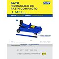 Gato hidráulico de patín compacto 1.5 ton Foy