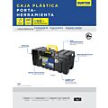 Caja portaherramientas plástica con broches metálicos 26" x 10" x 10" Surtek