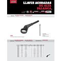 Llave acodada de alta palanca fosfatizada sin cola en pulgadas, 12 puntas, 3-7/8" Urrea