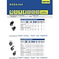 Rodaja de poliuretano marrón giratoria 6" Surtek