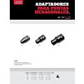 Adaptador de impacto con barreno pasado para puntas hexagonales 5/16", cuadro 1/2" Urrea