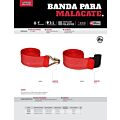 Banda para malacate con gancho de alambre 4" x 9 m Urrea