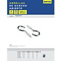 Armella abierta 53 mm x 17 mm, 150 piezas Surtek