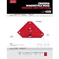 Esquina magnética para soldar multiangular con switch 4-21/32", 55 lb Urrea