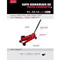 Gato hidráulico de patín 3 ton compacto Urrea