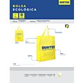 Paq c/50 Paquete de bolsas ecológicas reutilizables 40 x 50 x 14 cm, 50 piezas Surtek