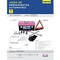 Juego combinado de herramienta automotriz con caja plástica rosa, 11 piezas Surtek