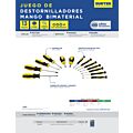 Juego de destornilladores con mango bimaterial en blíster combinados, 13 piezas Surtek
