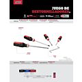 Juego de destornilladores con mango trimaterial combinados, 5 piezas Urrea