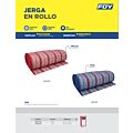 Jerga en rollo 45 cm x 25 m roja Foy