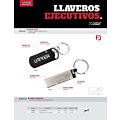 Llavero ejecutivo rectángular de aluminio Urrea