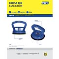 Copa de succión para vidrio 4-1/2" Foy
