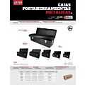 Caja portaherramientas metálica color negro 25" x 8" x 9" Urrea