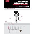 Polipasto eléctrico con sistema de doble freno 2 ramales, 1 ton, cadena 7 m Urrea