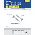 Pija cabeza de cruz punta de broca #8 x 3/4", 100 piezas Surtek
