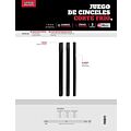 Juego de cinceles 5/8"-7/8", 3 piezas Urrea