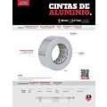 Cinta de aluminio 48 mm x 46 m Urrea